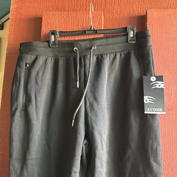 Men's Black Jogger Pants - Picture 2 of 5